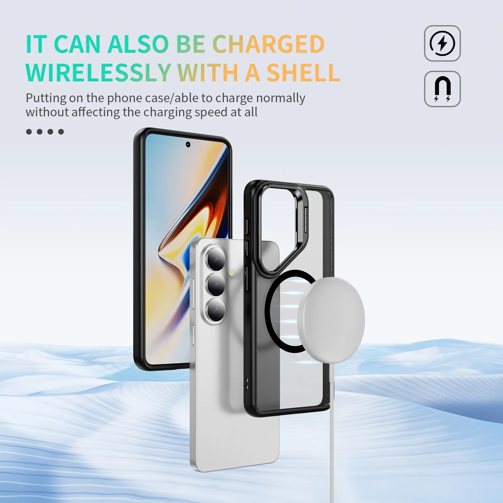 Hybridskal Kickstand MagSafe Samsung Galaxy S26 Svart