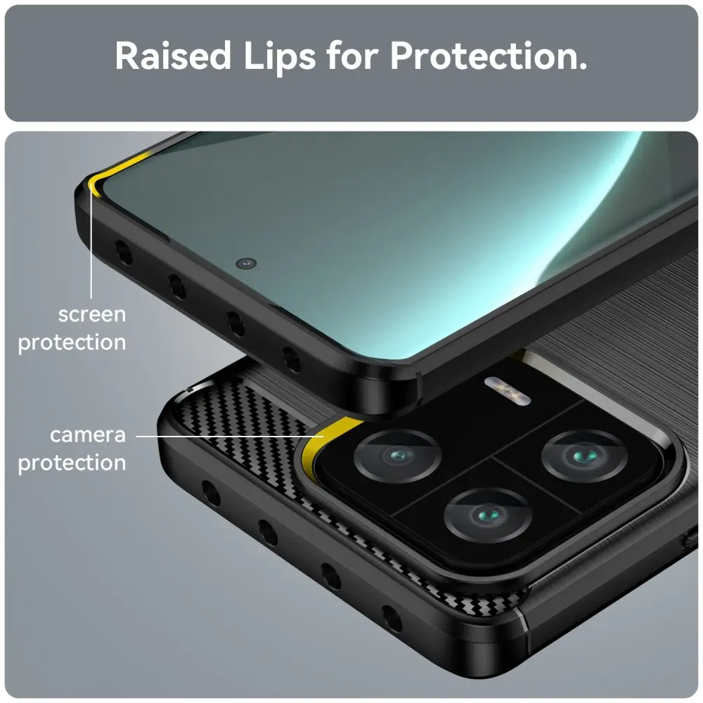 Xiaomi 13 Pro Skal TPU Brushed Svart