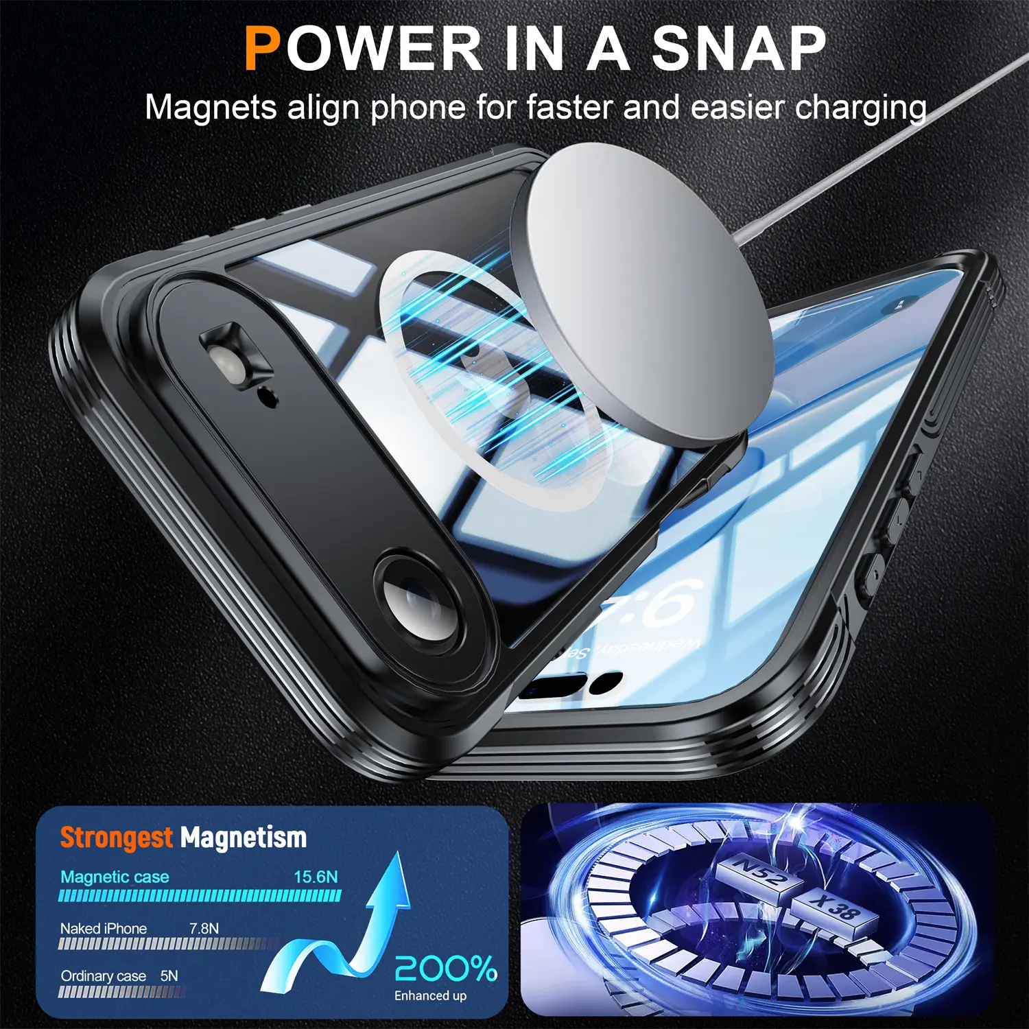 Premium Full Protection Case iPhone Air Svart