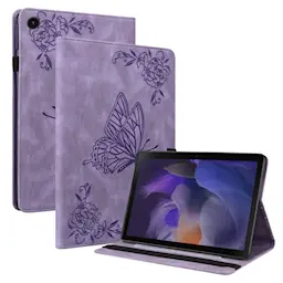 Samsung Galaxy Tab A9 Fodral med fjärilar, Lila