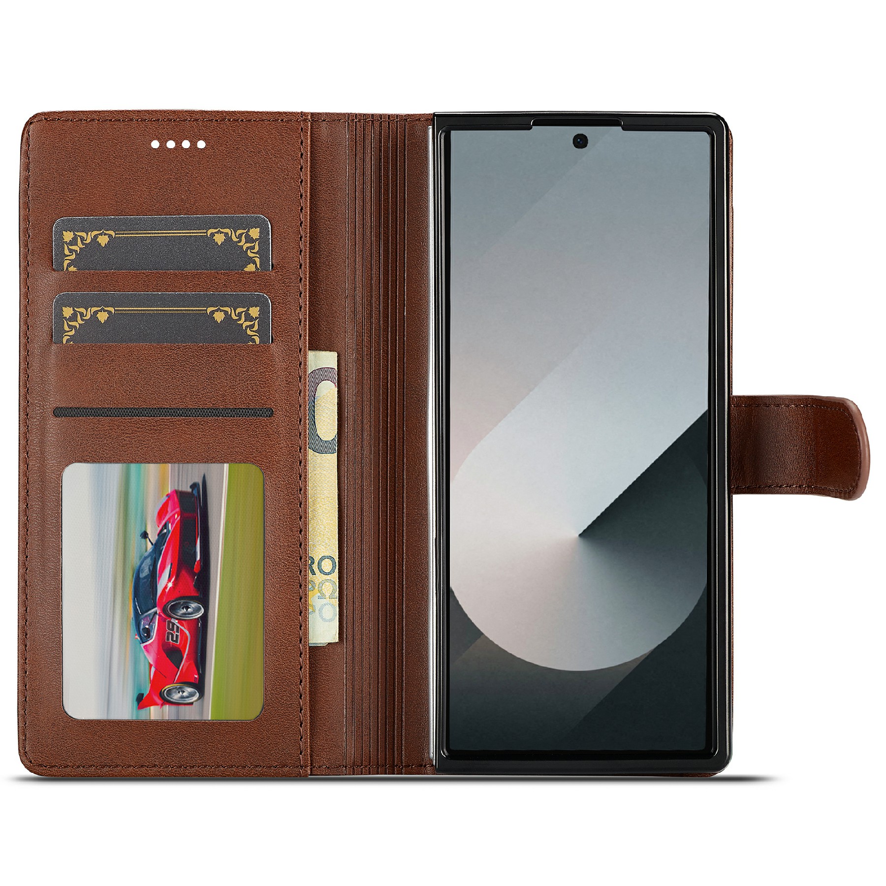 Plånboksfodral Samsung Galaxy Z Fold 8 Ultra Brun