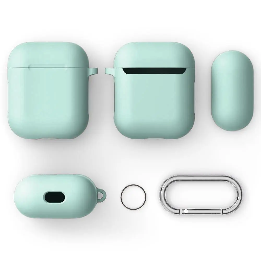 Silikonskal med karbinhake Apple AirPods Turkos
