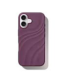 iPhone 16Soft Swirl  MagSafe silikonecover, Velvet Plum