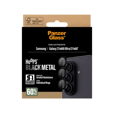 Samsung Galaxy Z Fold 8 Ultra Hoops Camera Lens Protector Black