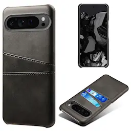 Google Pixel 9 Pro XL Smart cover med 2 kortholdere, Sort