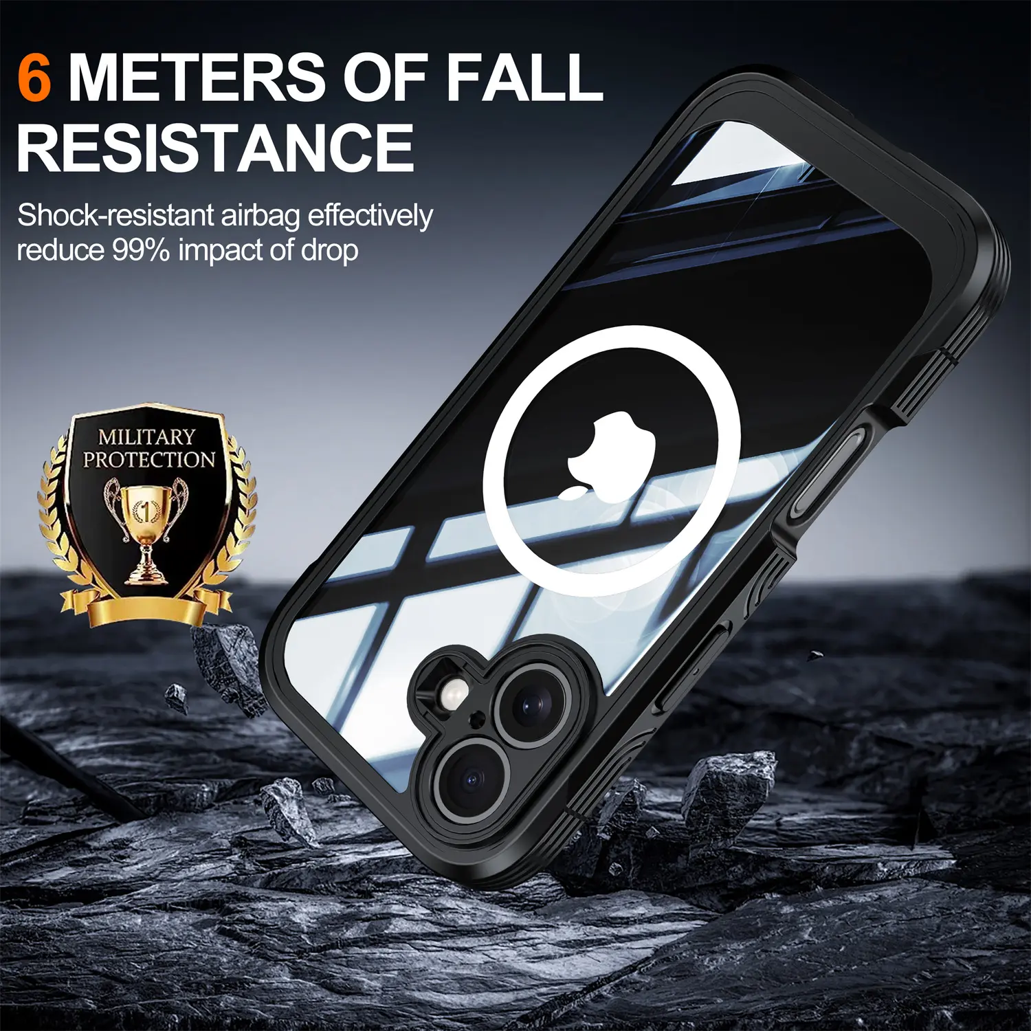 Premium Full Protection Case iPhone 17 Svart