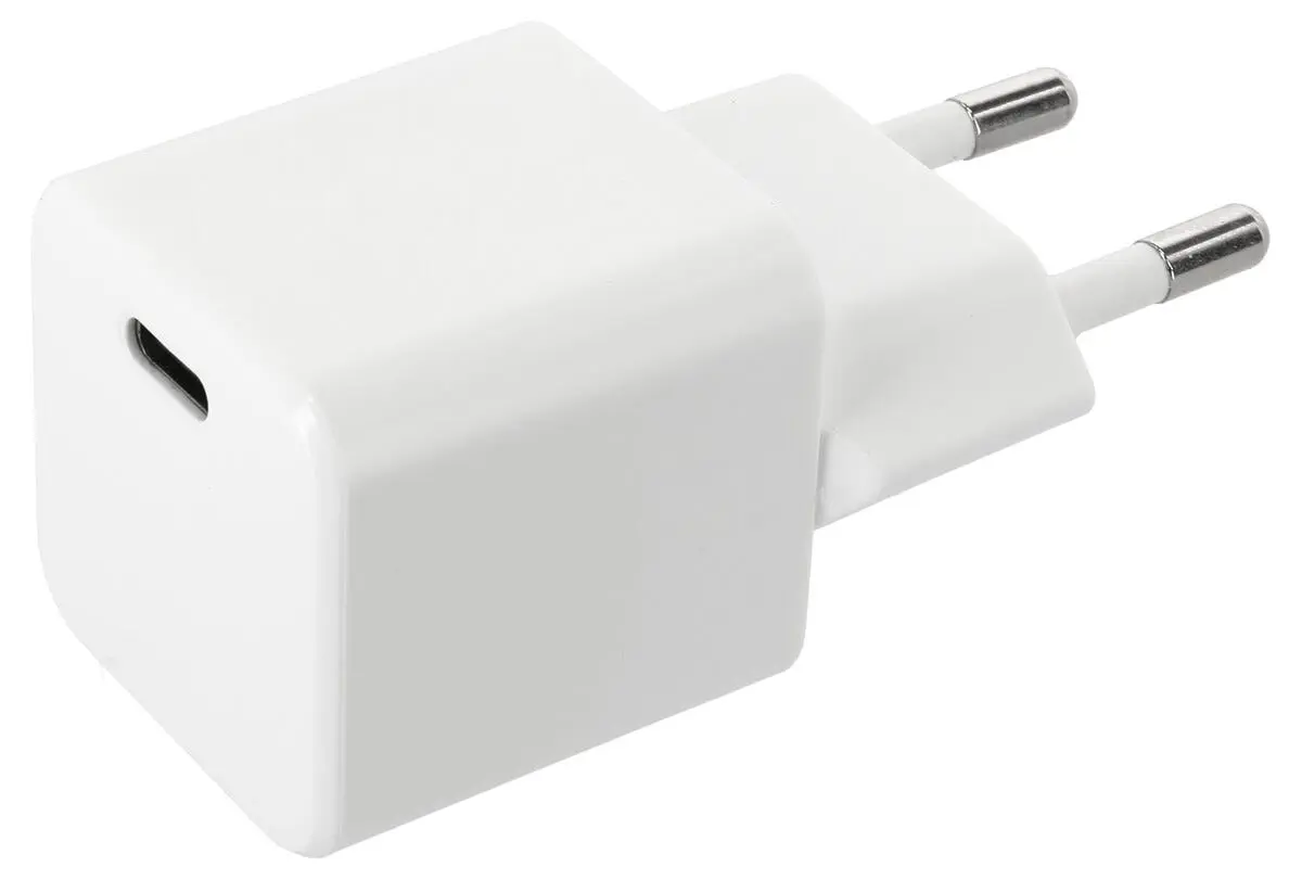 Vægoplader USB-C GaN 30W Hvid