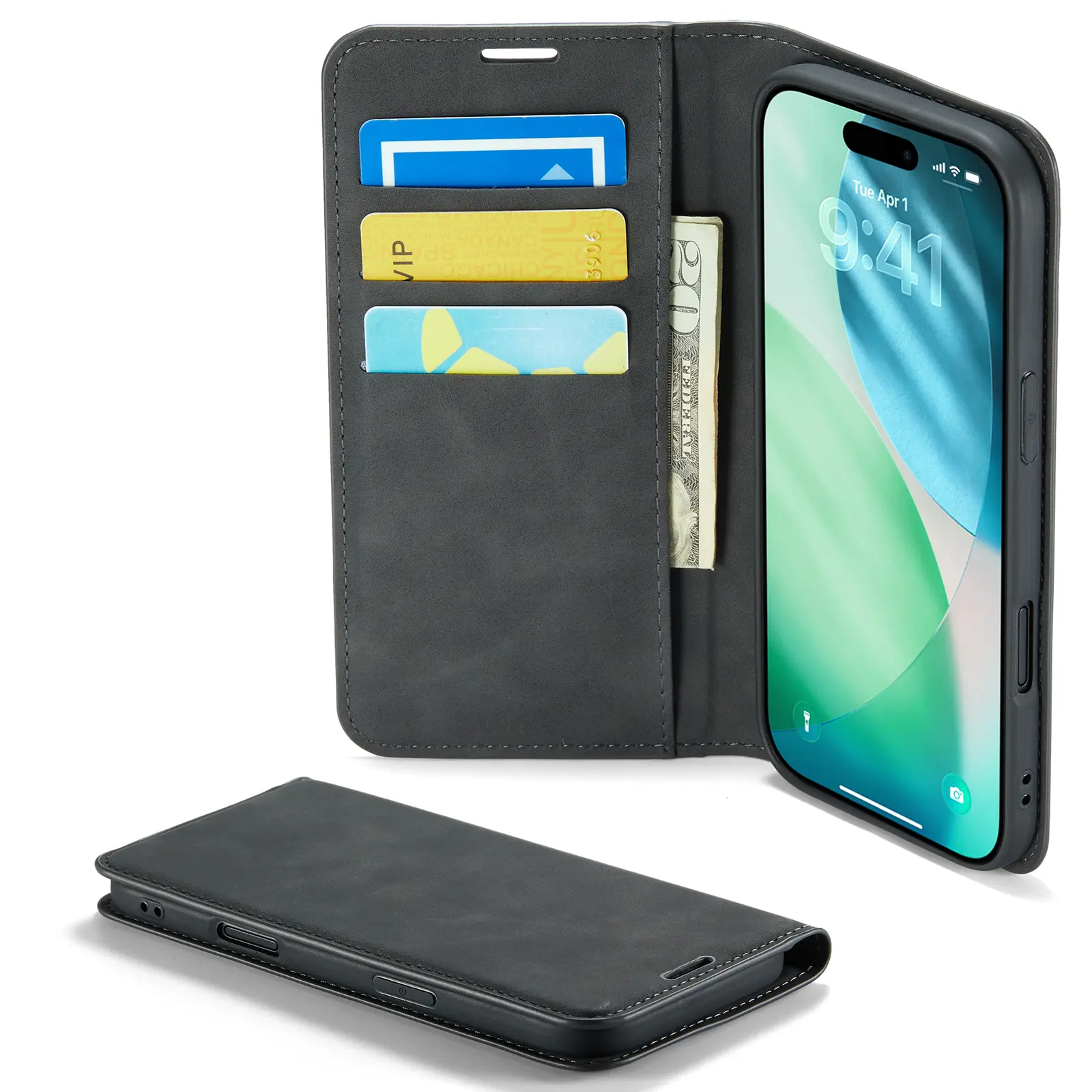 iPhone Air Slankt etui med kortholder, Sort