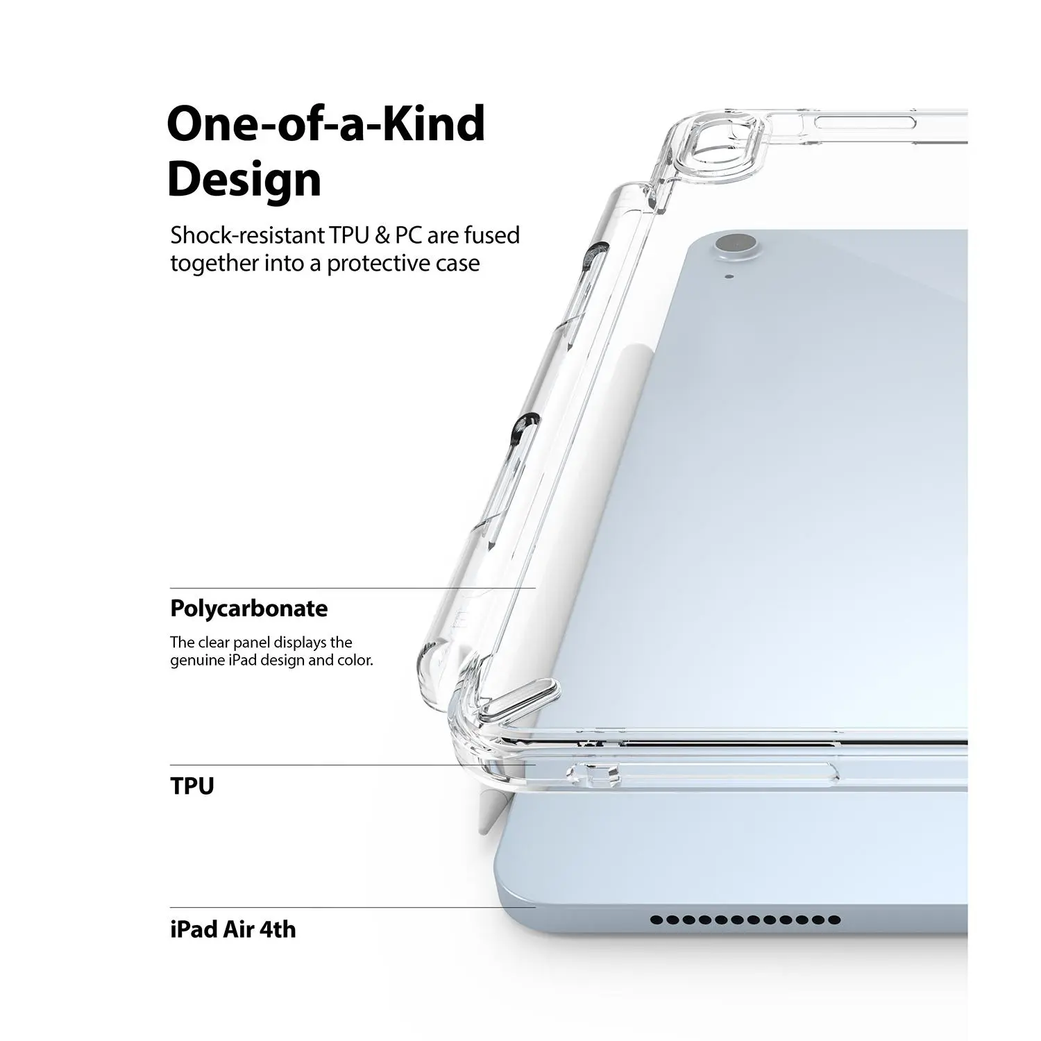 Fusion Case Apple iPad Air 11 7th Gen (2025) Clear