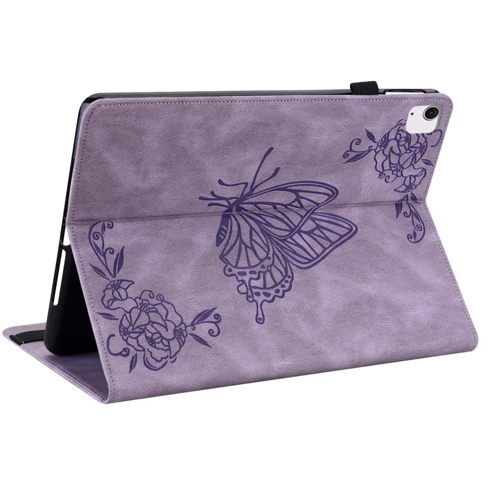 Läderfodral Fjärilar Apple iPad Air 11 8th Gen (2026) Lila