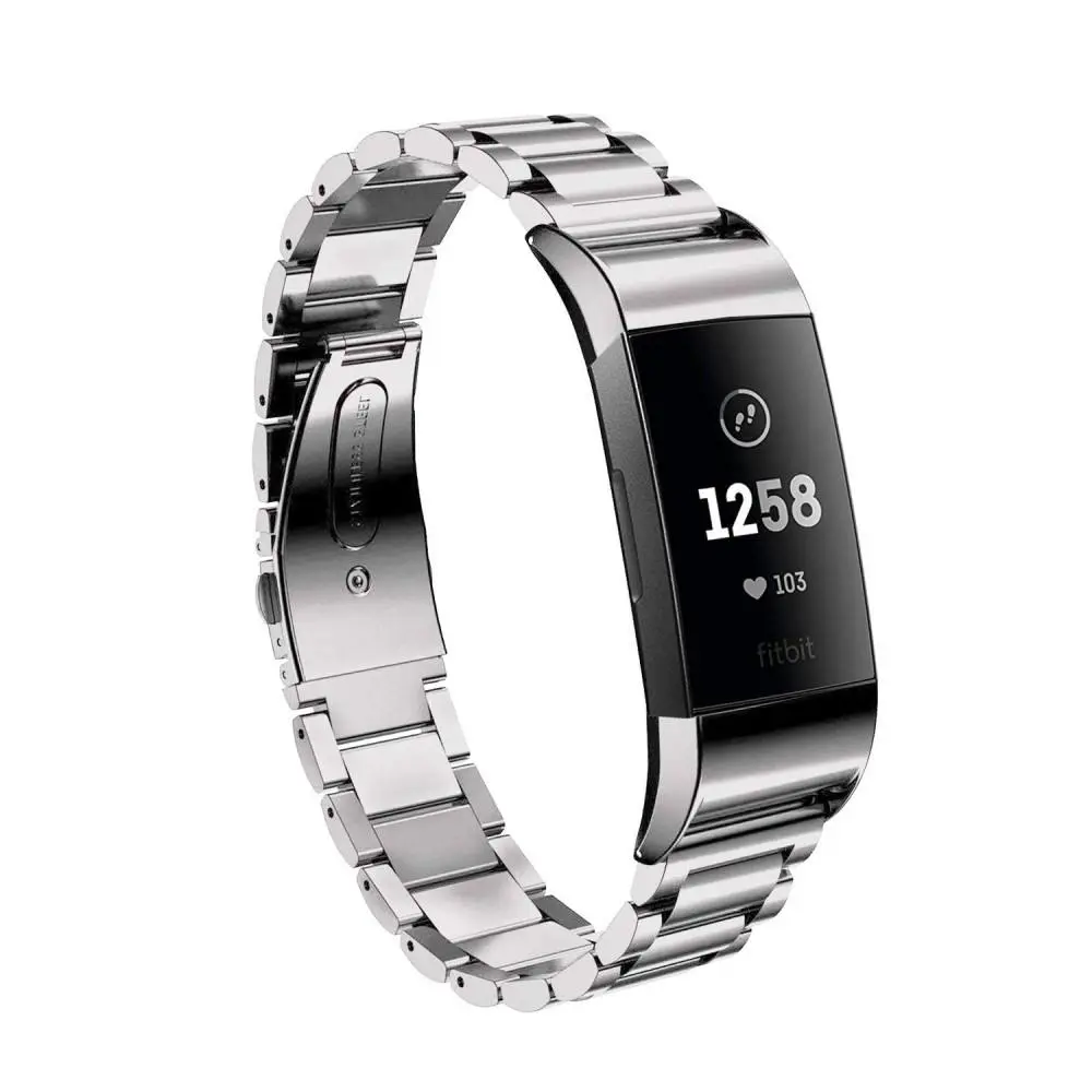Metalarmbånd Fitbit Charge 4/Charge 3 Sølv