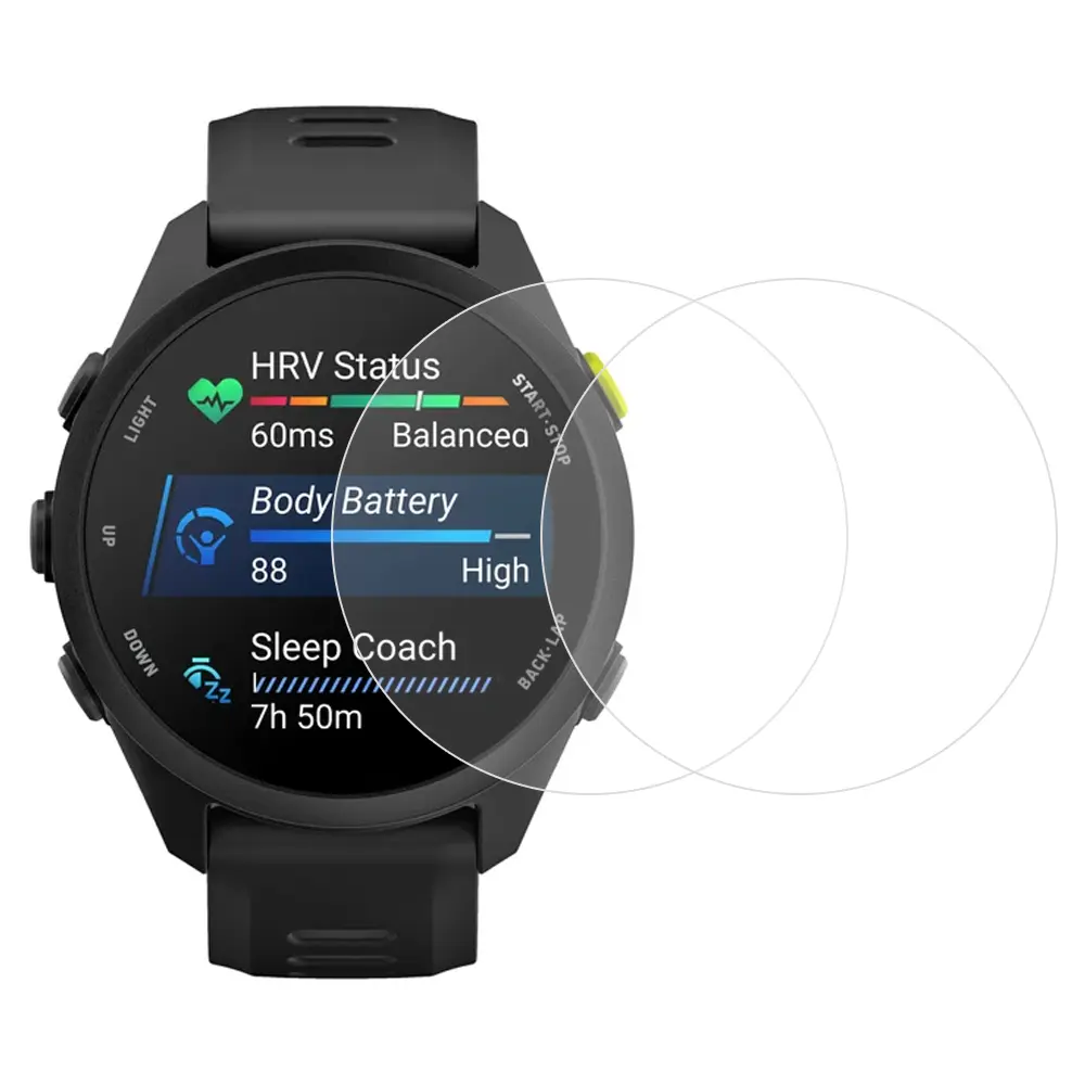 Garmin Forerunner 70 2-pak skærmbeskyttelse i hærdet glas
