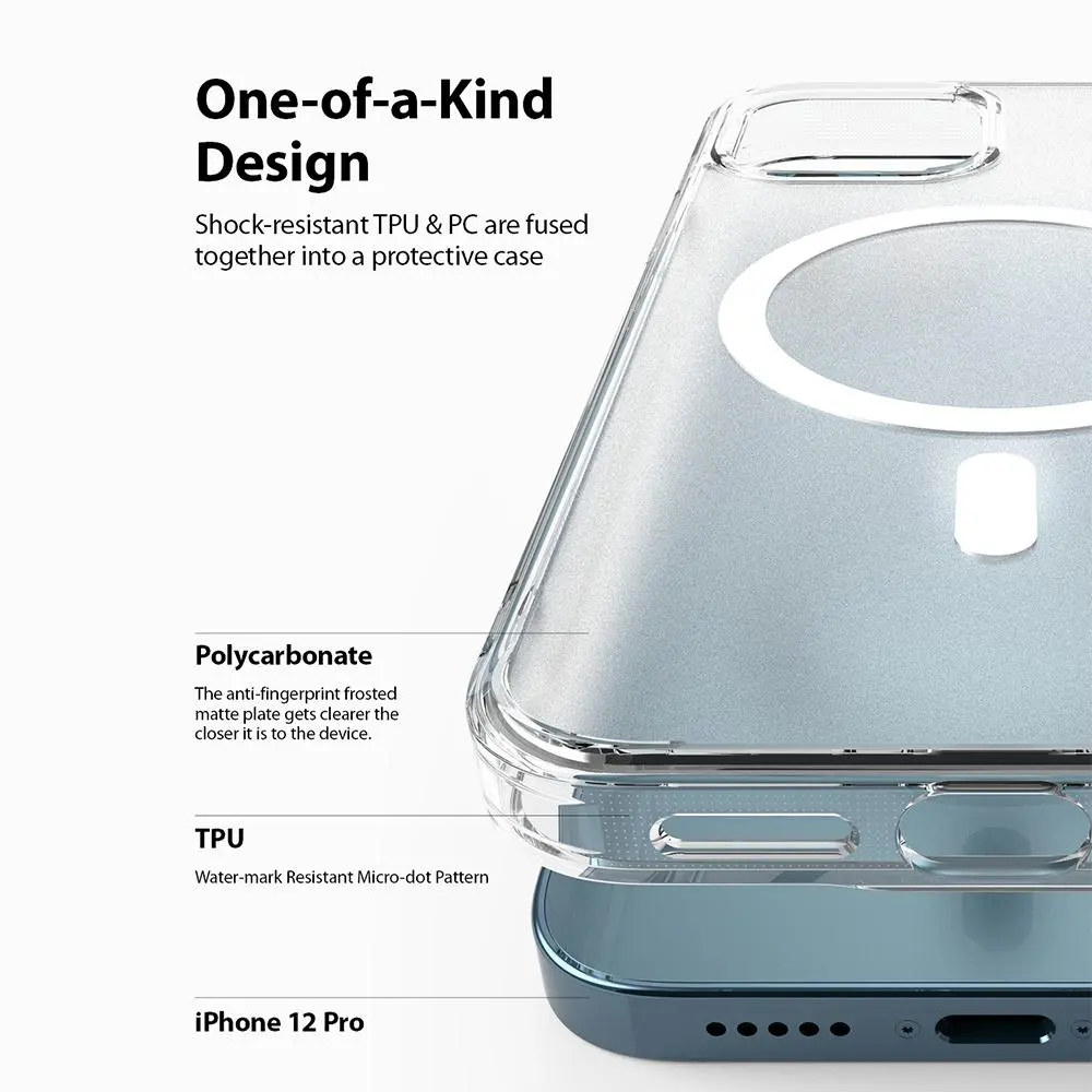 Fusion Magnetic Case iPhone 12/iPhone 12 Pro Matte Clear