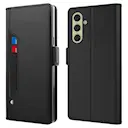 Lommebokdeksel Speil Samsung Galaxy S25 Plus svart