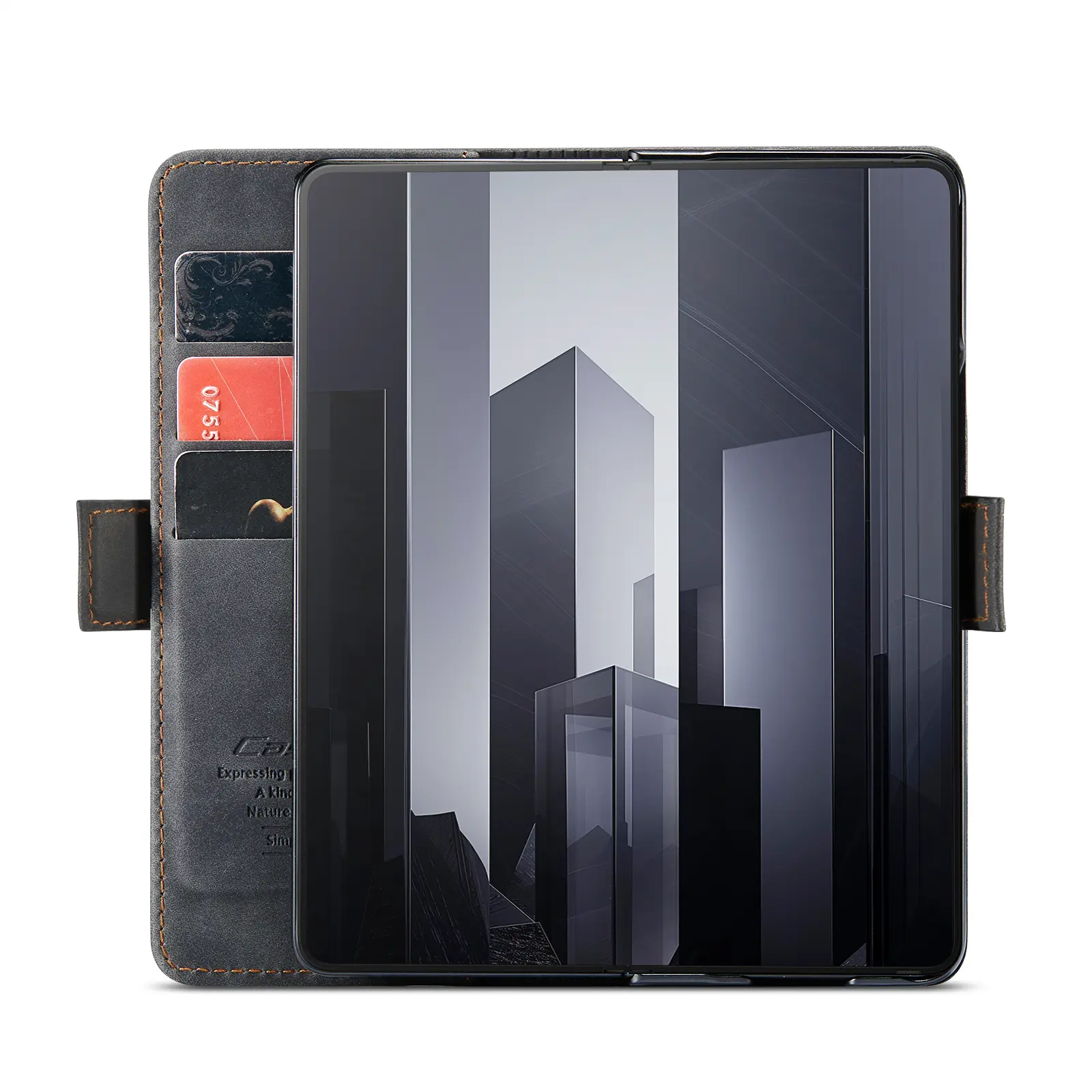 Slim Plånboksfodral Samsung Galaxy Z Fold 8 Ultra Svart