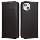 Mobiltaske Ægte Læder iPhone 15 Mørkebrun