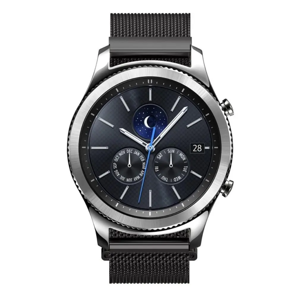 Armband Milanese Samsung Gear S3 Frontier Svart