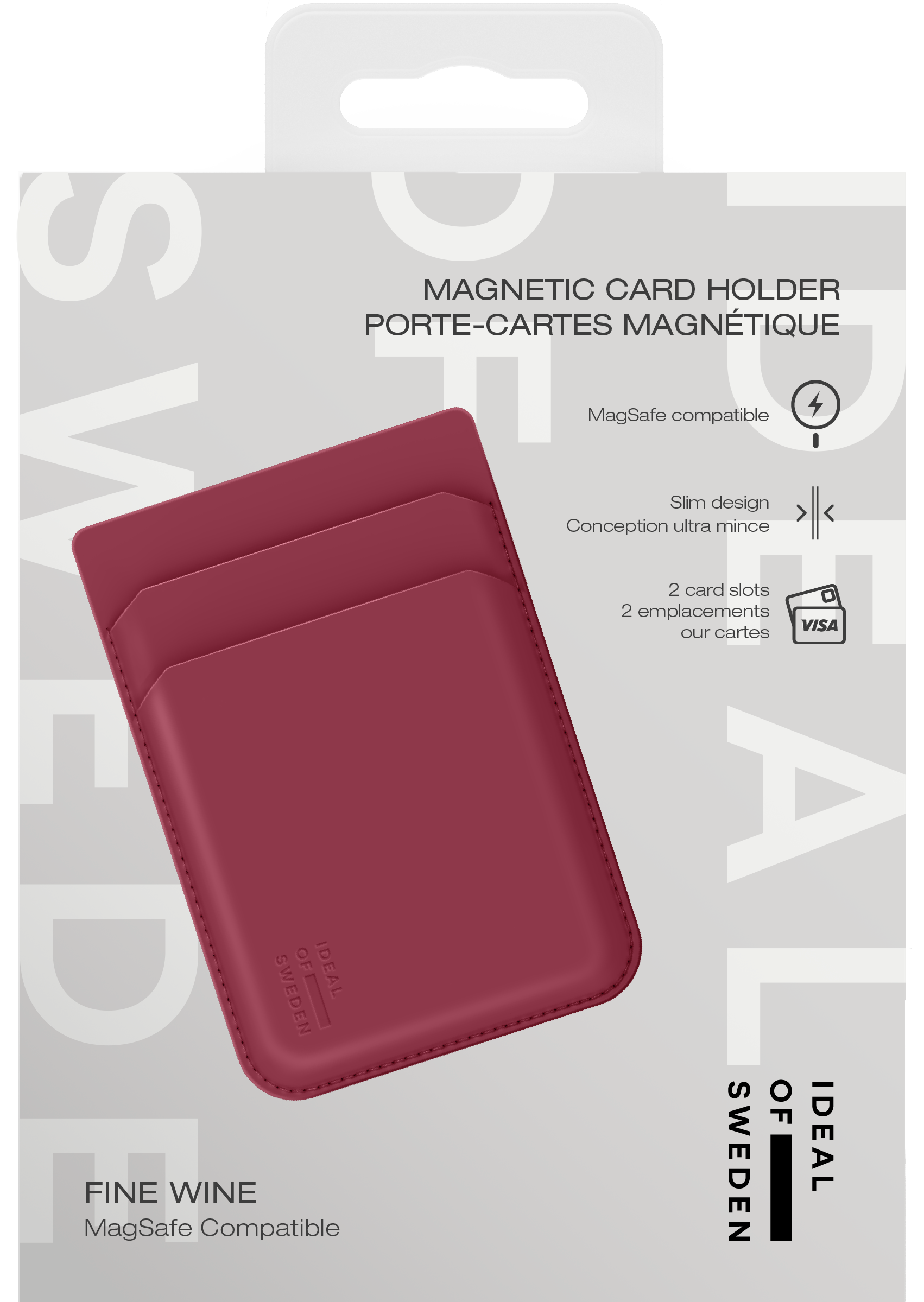 MagSafe Magnetic Card Holder Fine Wine