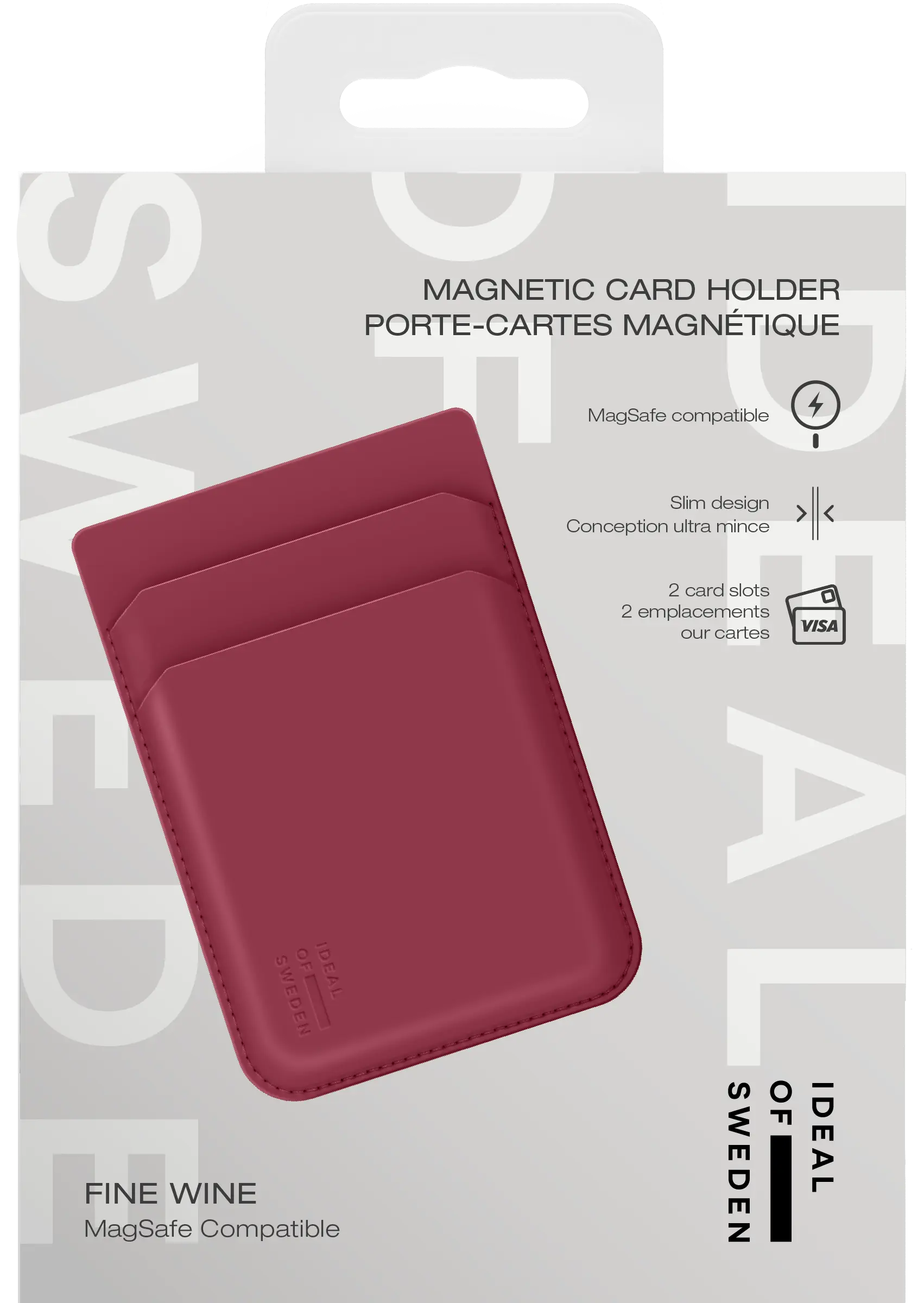 MagSafe Magnetic Card Holder Fine Wine