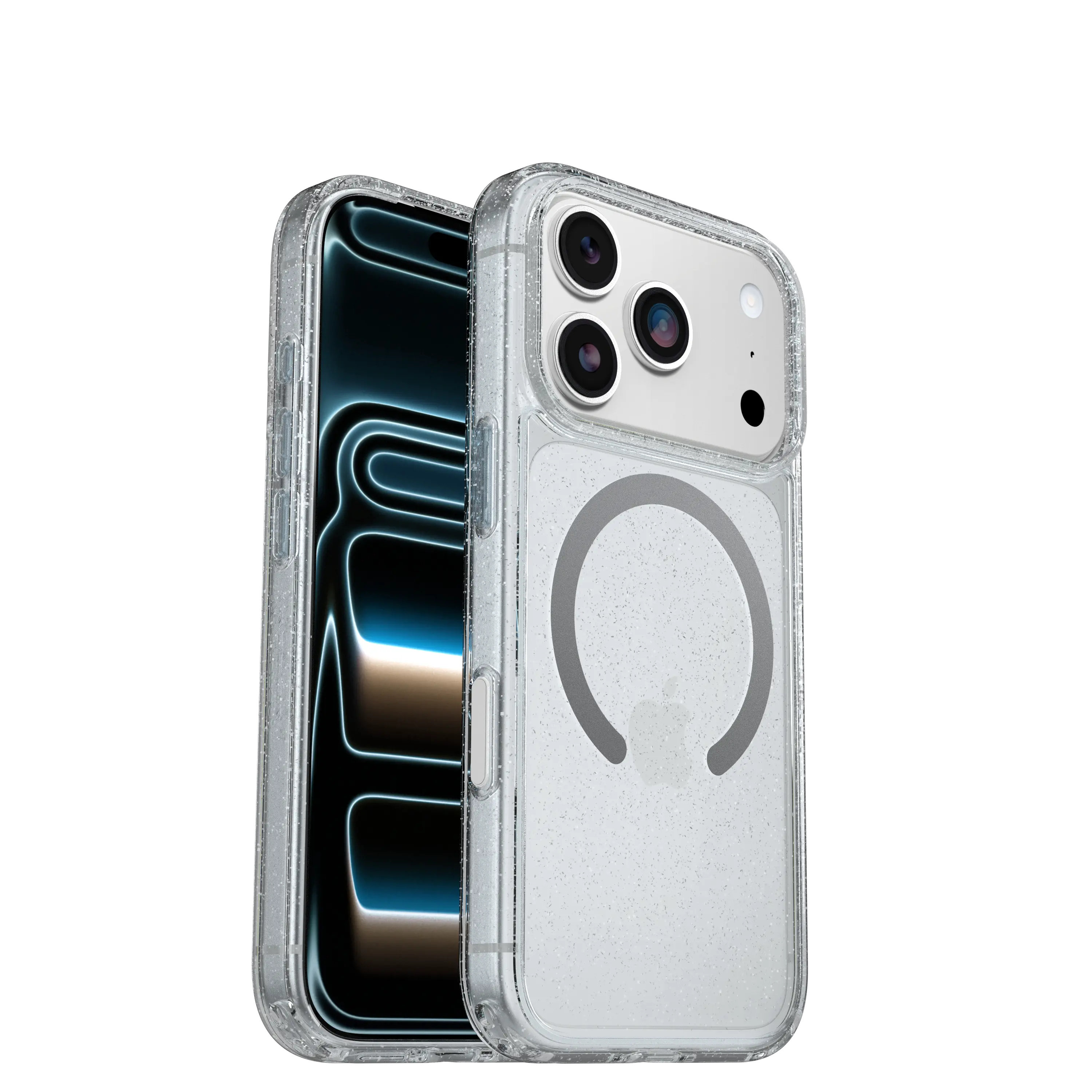 iPhone 17 Pro Stöttåligt MagSafe-skal Symmetry Plus, Stardust Glitter