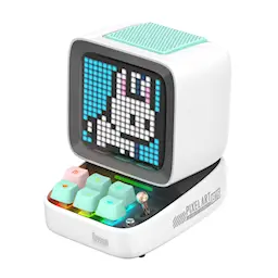 DitooPro Retro Pixel Art Bluetooth-kaiutin 16x16, Valkoinen