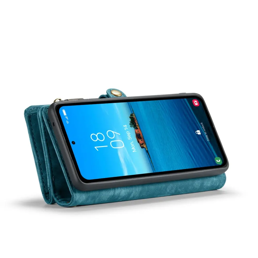 Multi-slot Plånboksfodral Samsung Galaxy A36 Blå
