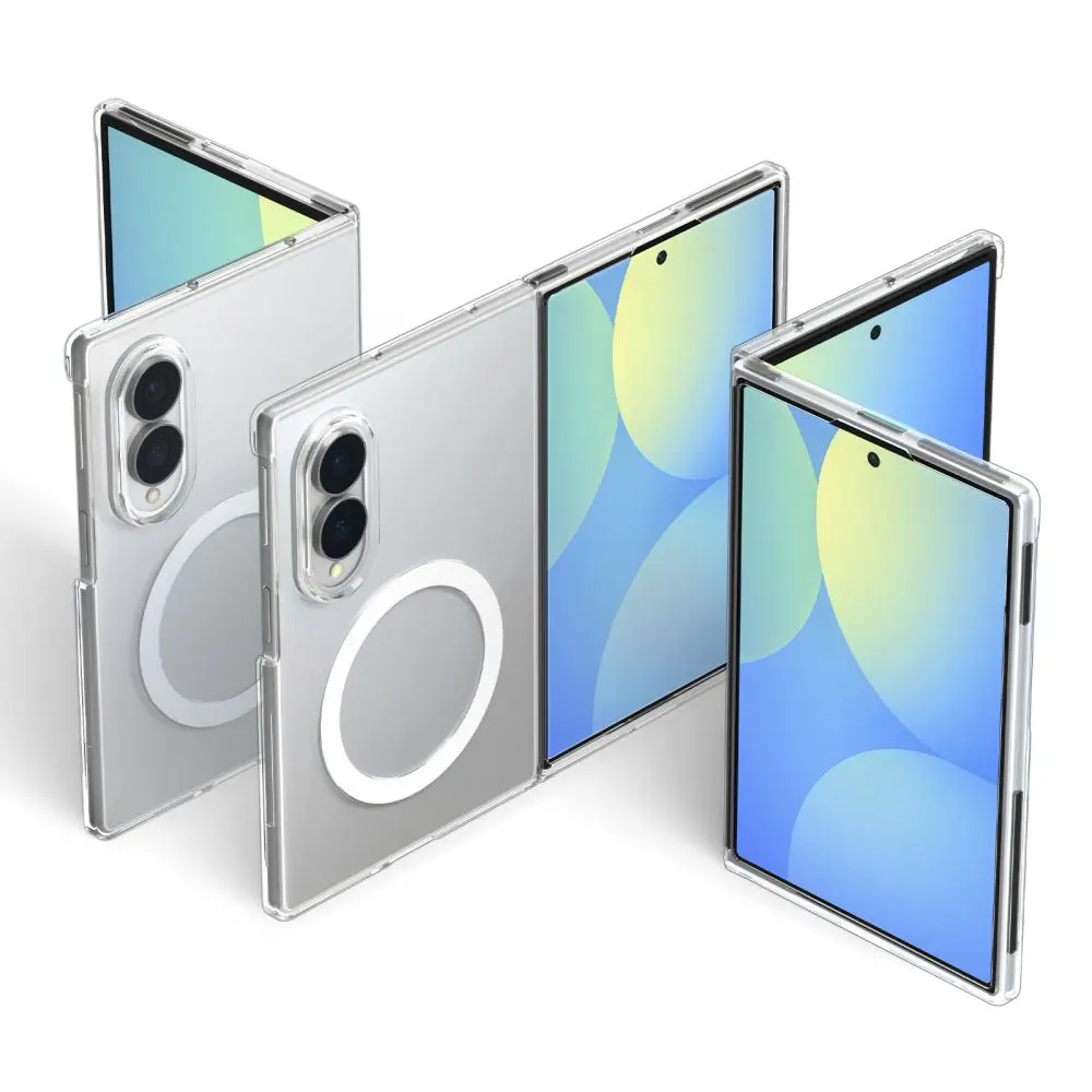 Samsung Galaxy Z Fold 8 Case AirSkin MagSafe Clear White