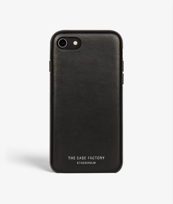 The Case Factory S.C iPhone SE 2020 Wrapped Egdes Nappa Black