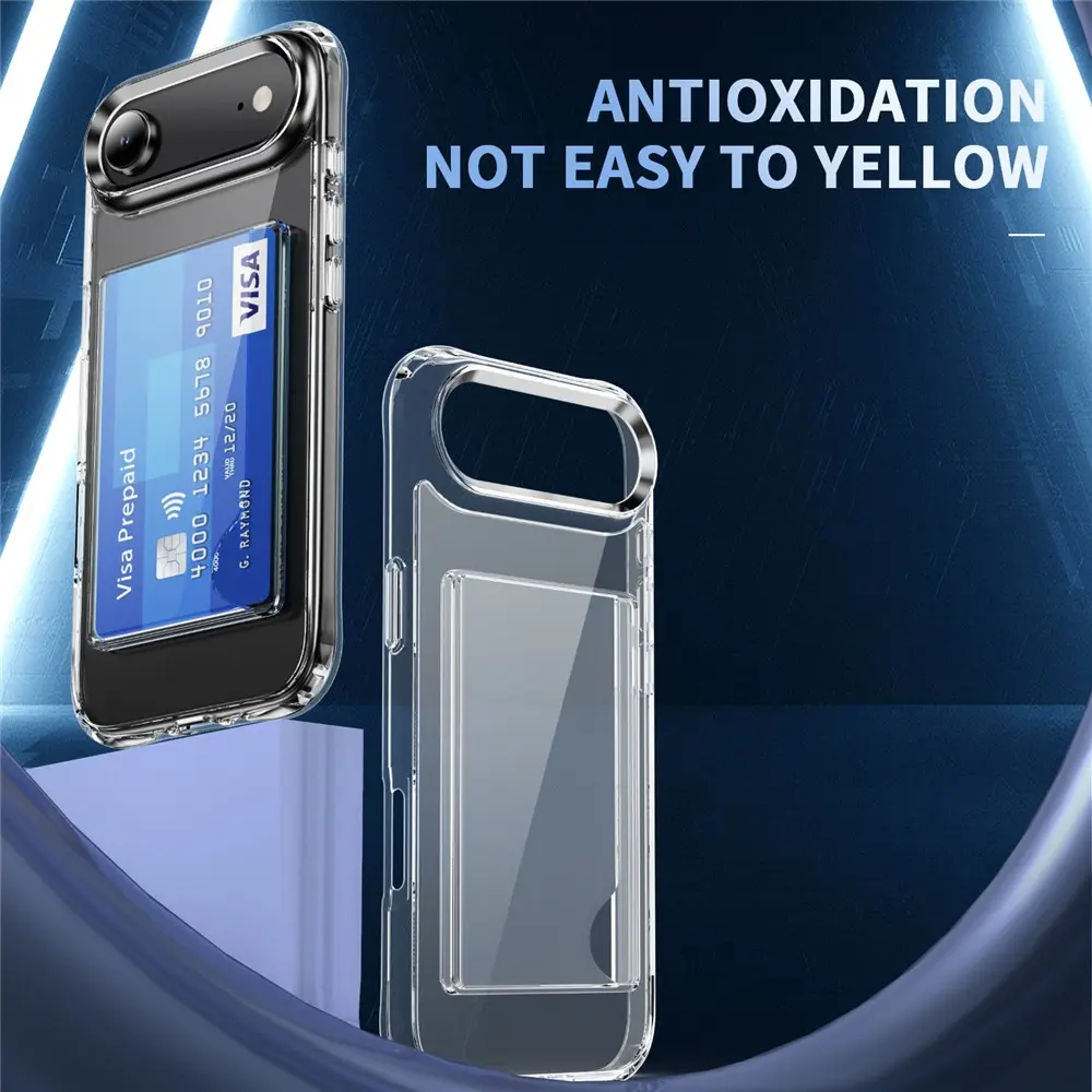 Hybridskal Kortfack iPhone Air Genomskinlig