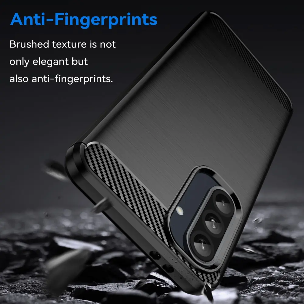 Samsung Galaxy A36 Skal TPU Brushed Svart