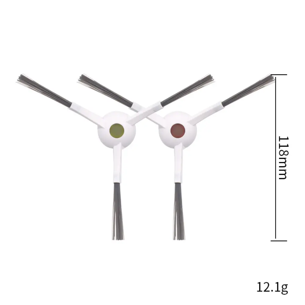 2-pack Sidoborstar - passar till Ecovacs Deebot T20 Omni Vit