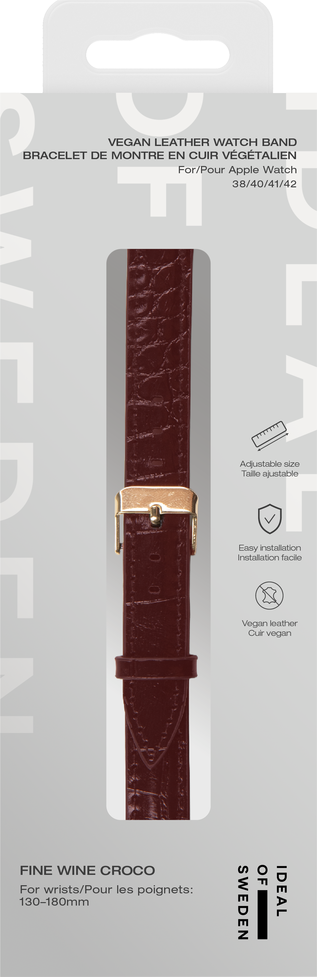 Vegan Leather Watch Band Apple Watch Series 8 41mm 