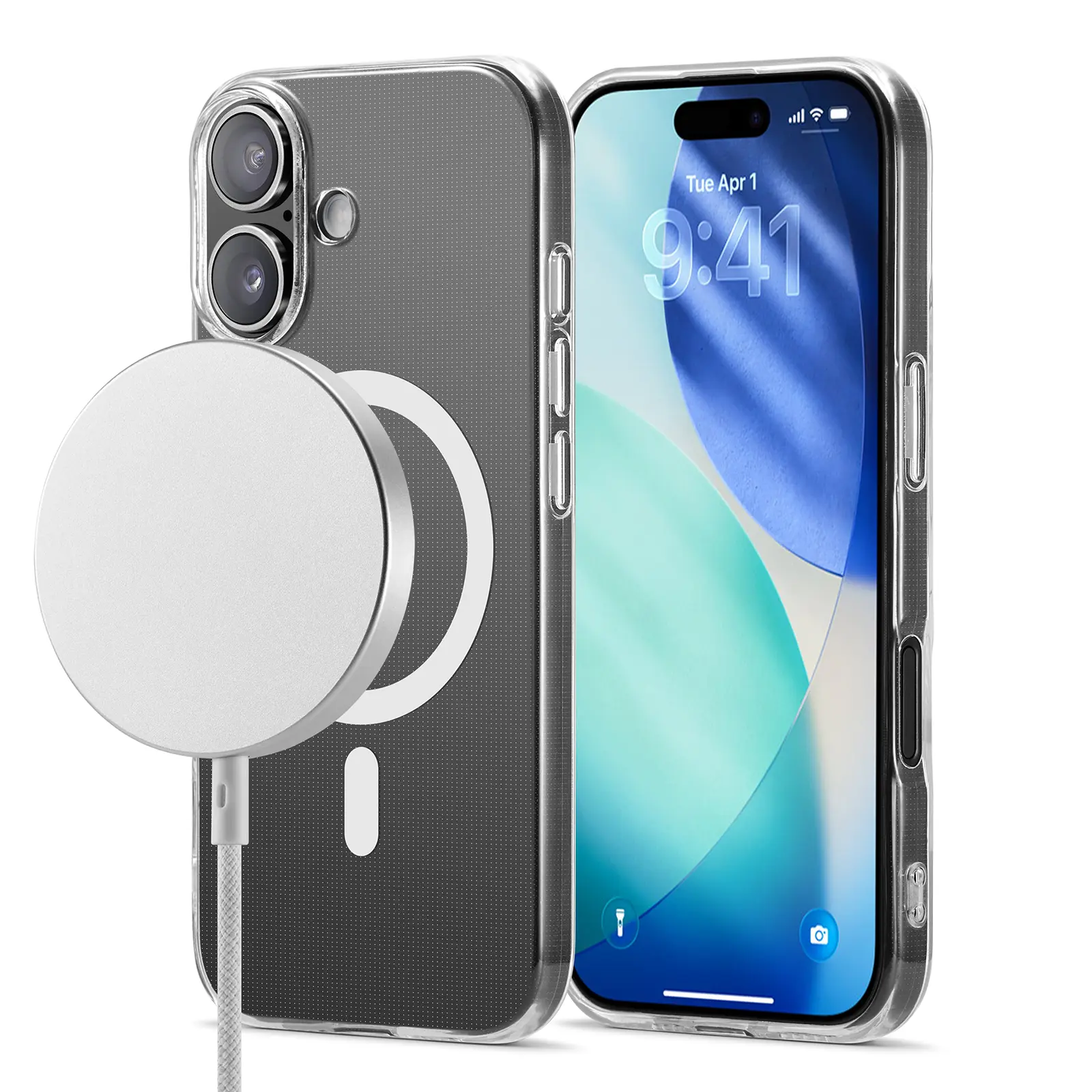 TPU Skal MagSafe iPhone 17 Genomskinlig