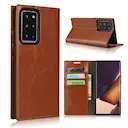 Mobiltaske Ægte Læder Samsung Galaxy Note 20 Ultra Brun
