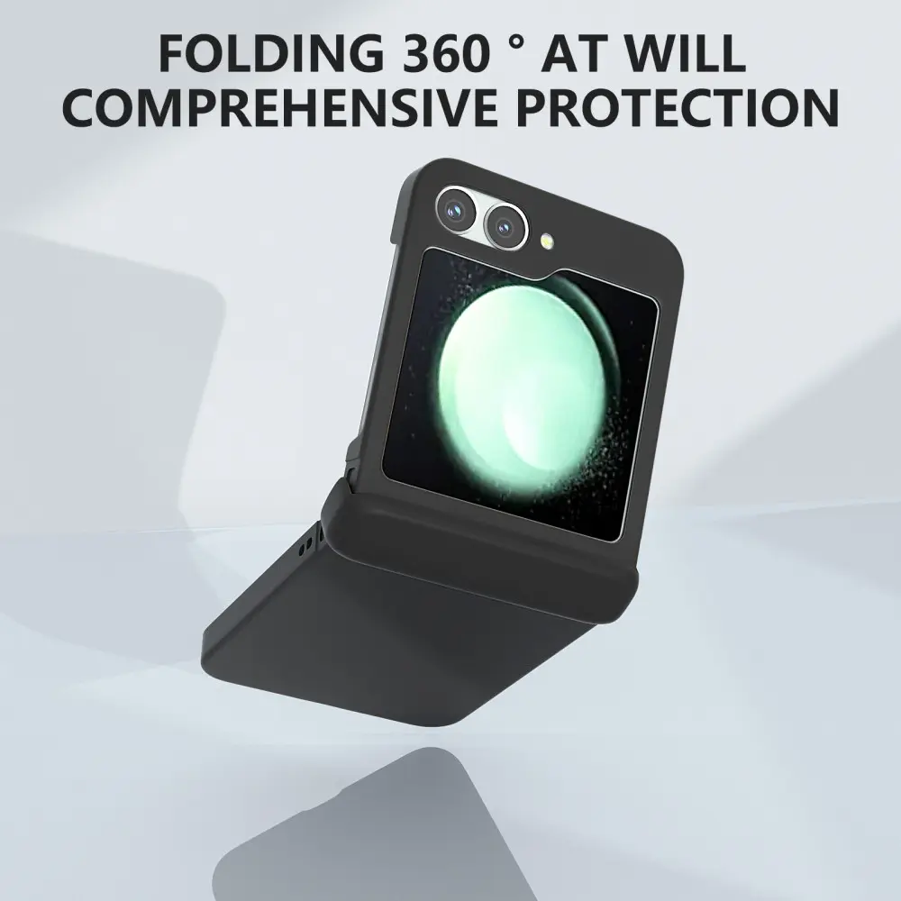 Hårdskal Gummerat Hinge Protection Samsung Galaxy Z Flip 7 FE Svart