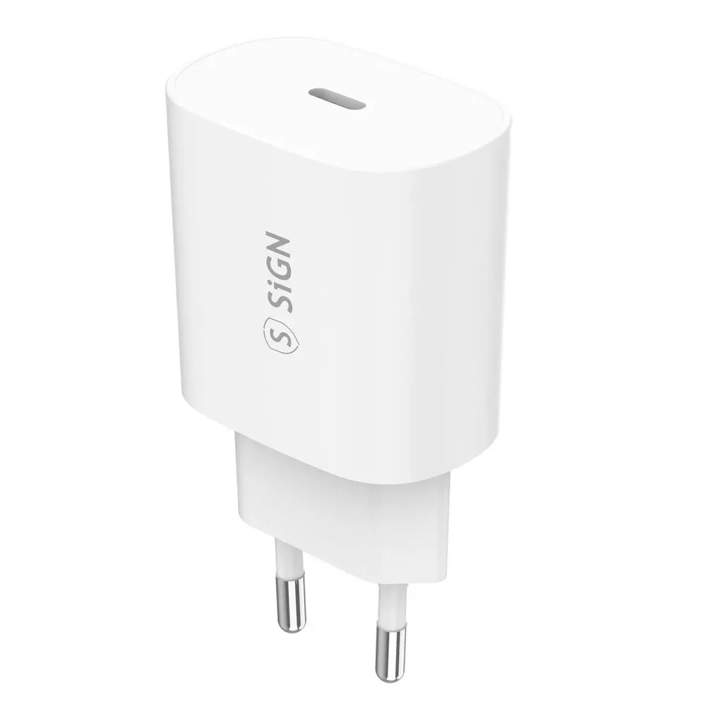 Väggladdare USB-C PD 25W Vit