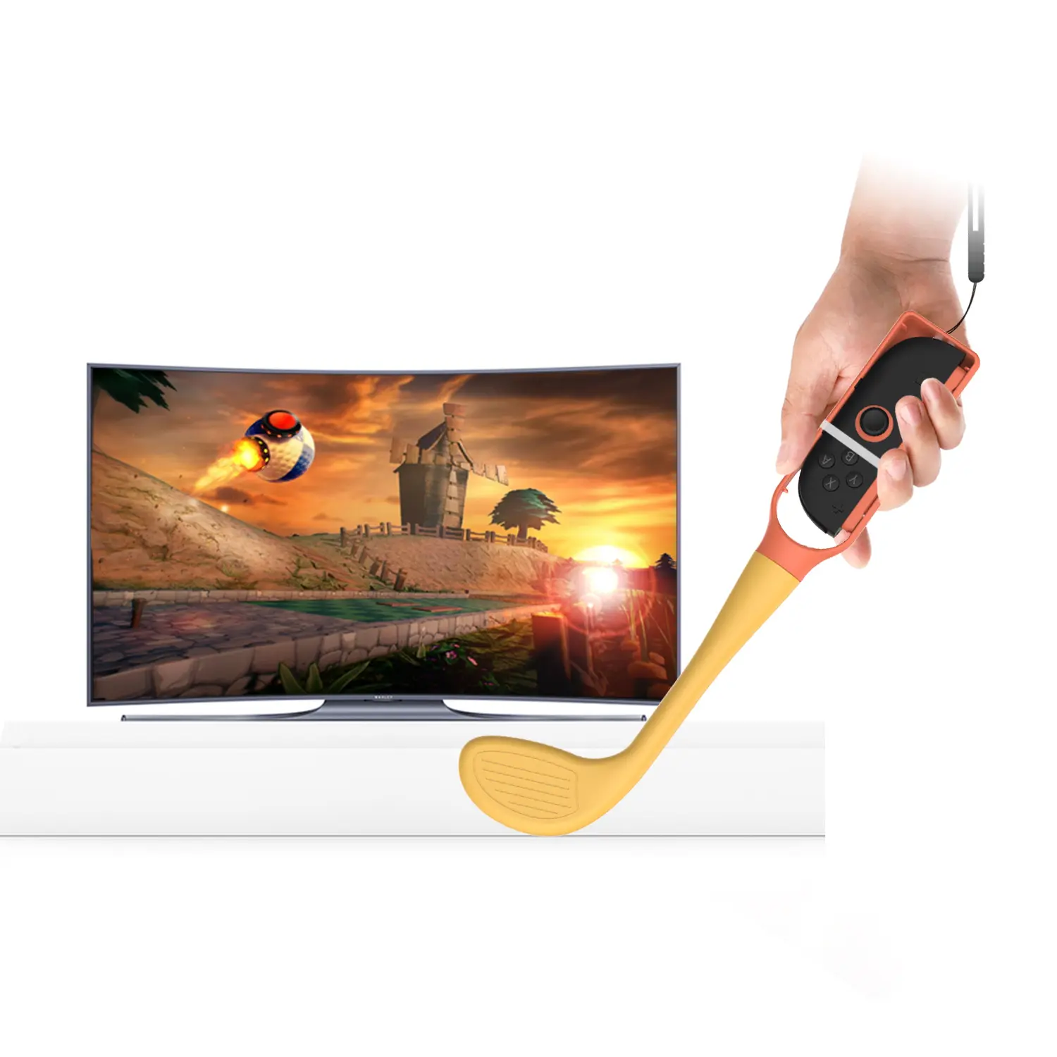 Golfklubbor till Joy-Con Nintendo Switch OLED Blå/Röd