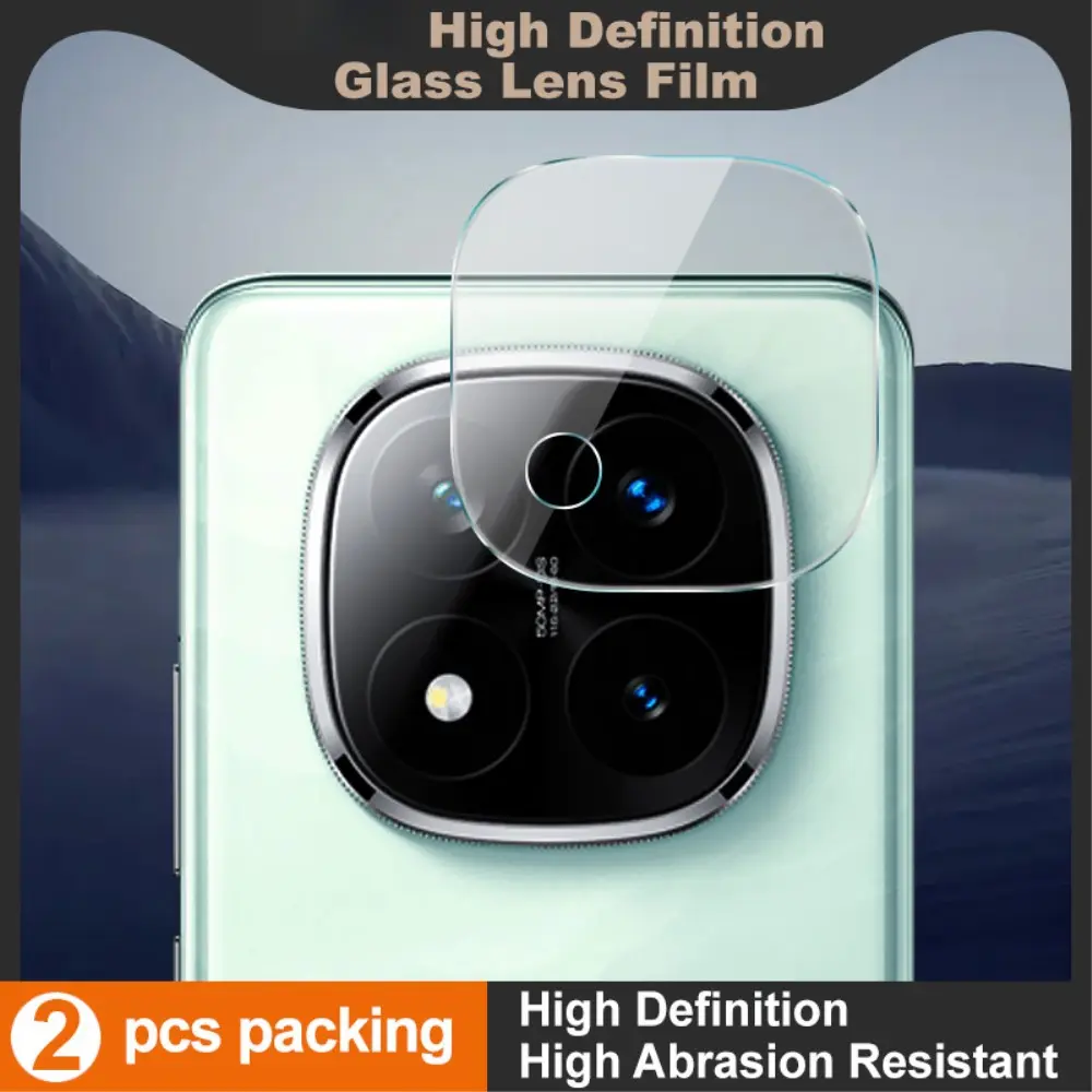 2-pack Härdat Glas Linsskydd Xiaomi Redmi Note 14 Pro Plus Genomskinlig
