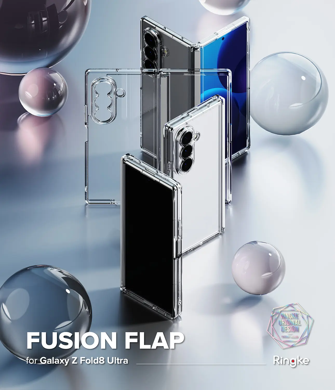 Fusion Flap Case Samsung Galaxy Z Fold 8 Ultra Clear