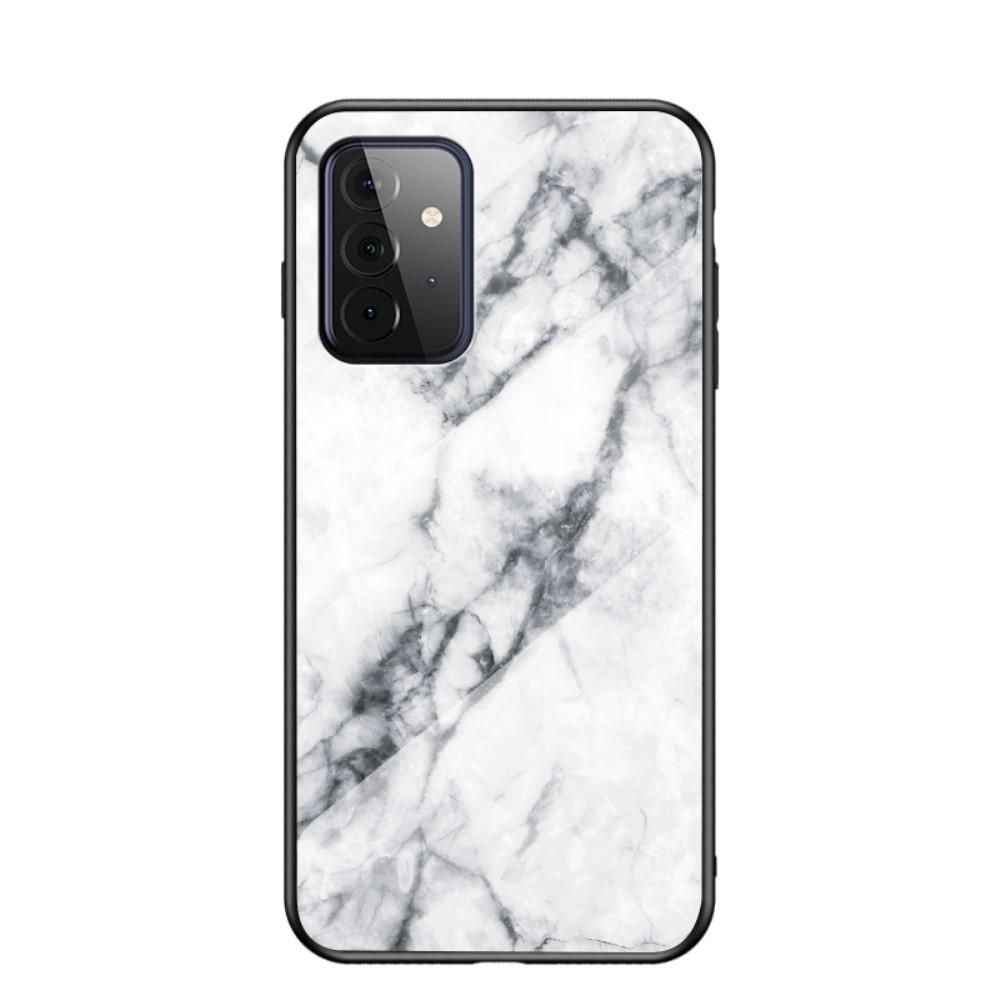 Panssarilasi Kuori Samsung Galaxy A72 5G Valkoista marmoria