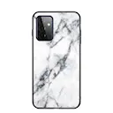 Cover Hærdet Glas Samsung Galaxy A72 5G Hvid marmor