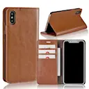 Mobiltaske Ægte Læder iPhone X/XS Brun