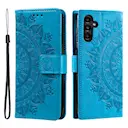 Lærveske Mandala Samsung Galaxy A16 blå