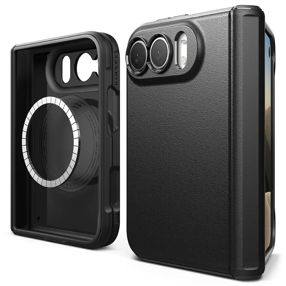 Onyx Flap Magnetic Case iPhone Duo Black