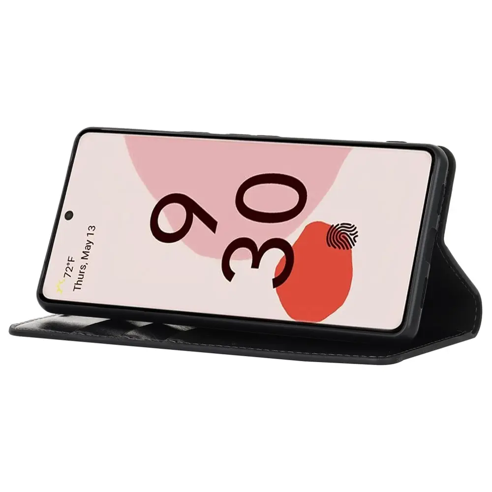 Mobilfodral Äkta Läder Google Pixel 7 Svart