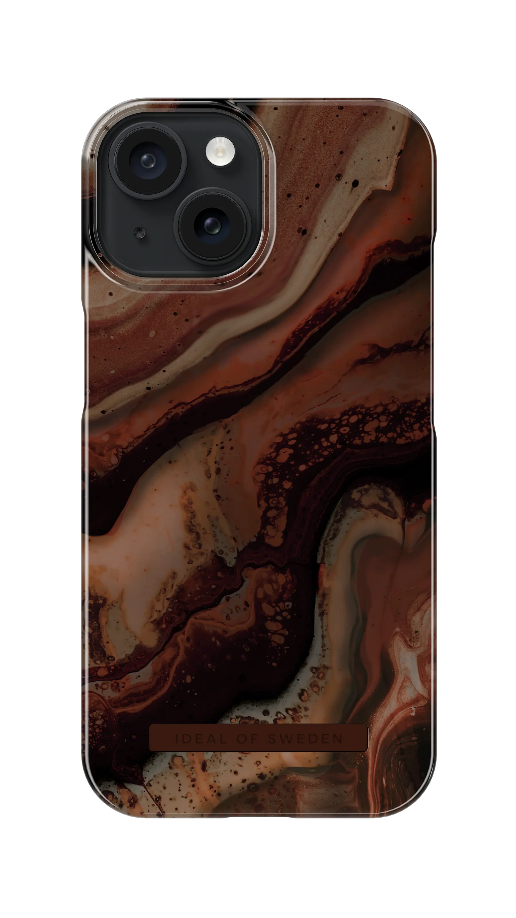Fashion Cover iPhone 15 Dark Amber Marble