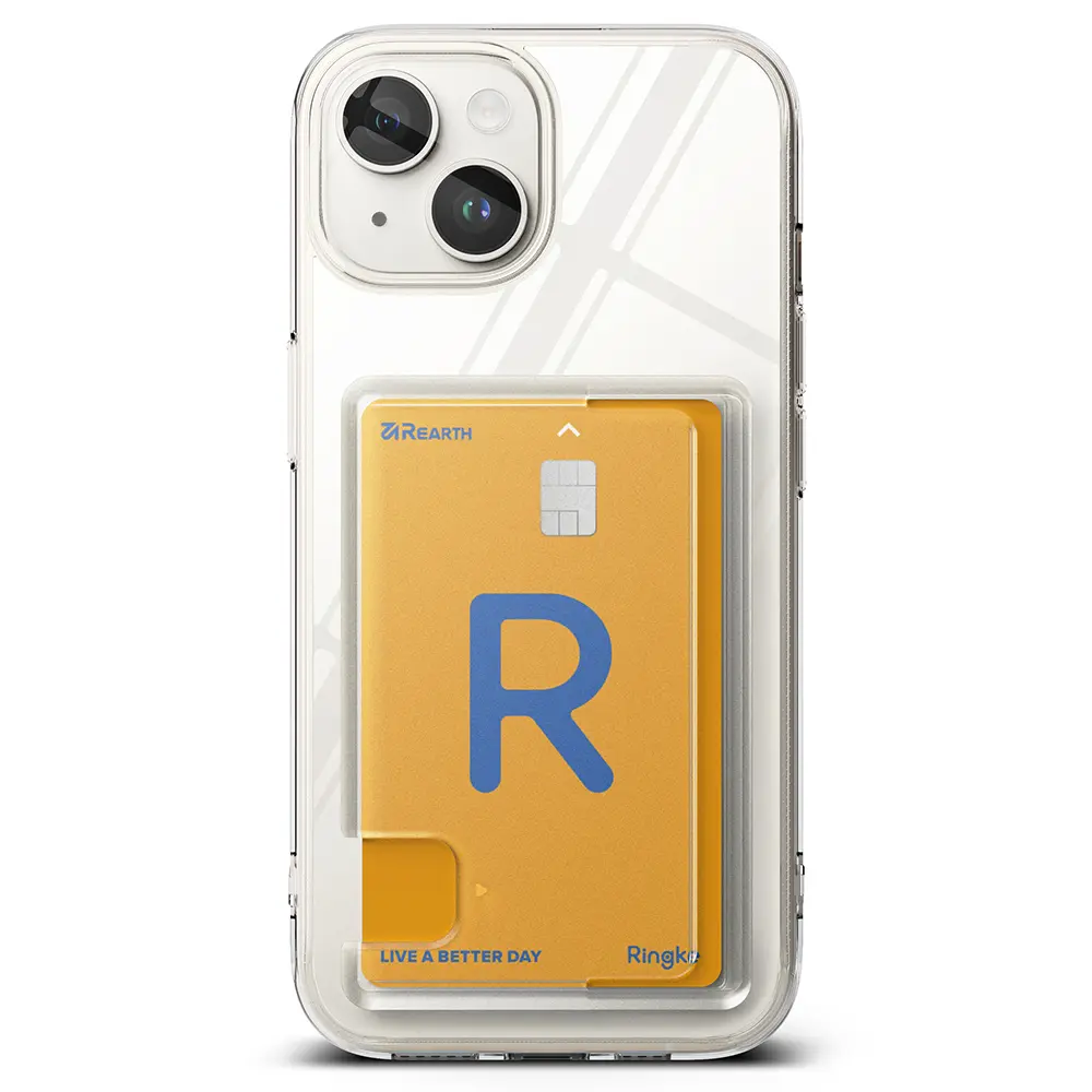 Fusion Card Case iPhone 15 Genomskinlig
