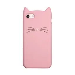 Cover Silikone Kat iPhone 8 lyserød