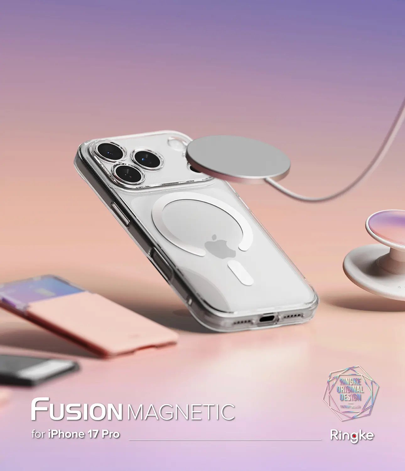 Fusion Magnetic Case iPhone 17 Pro Genomskinlig