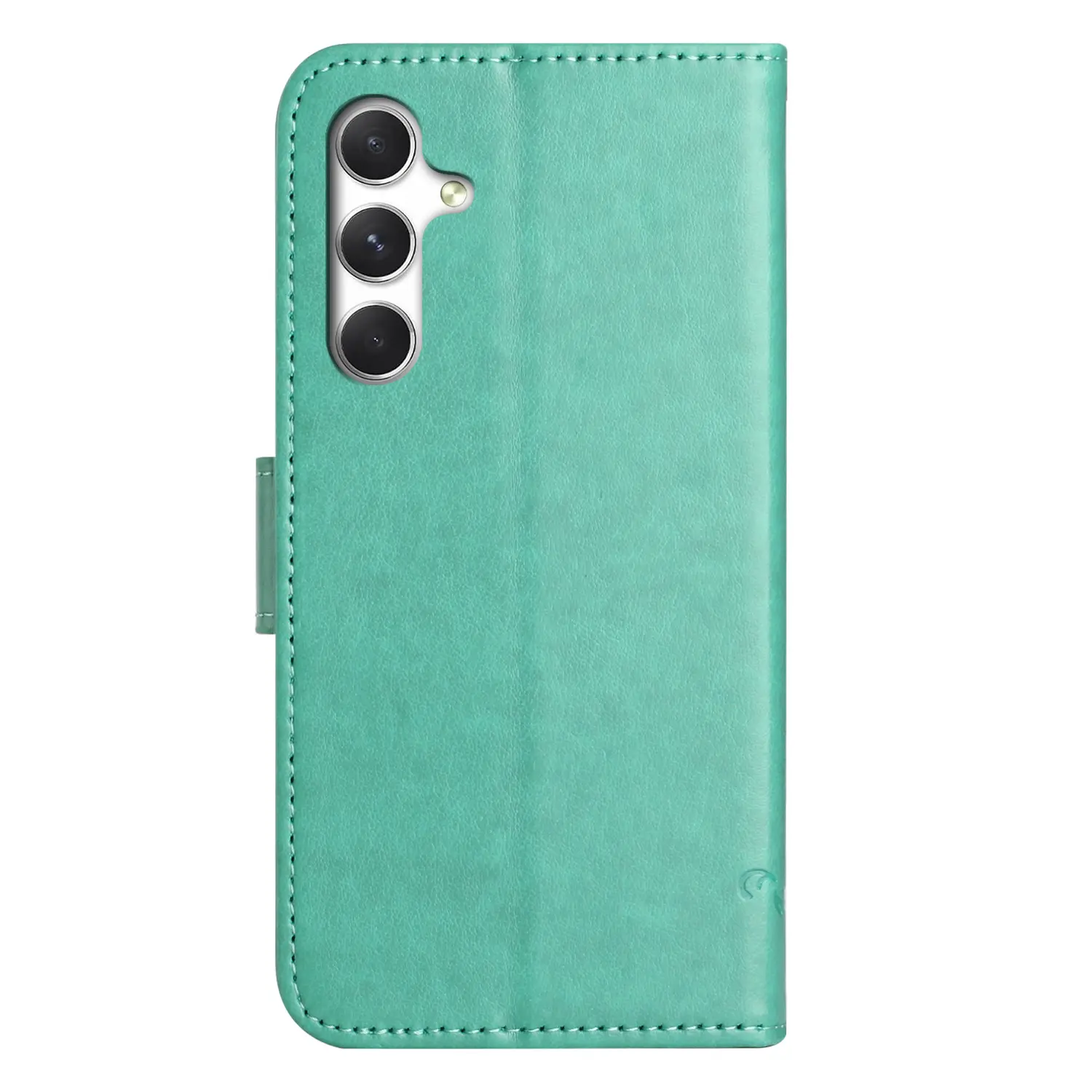 Läderfodral Fjärilar Samsung Galaxy S26 Grön